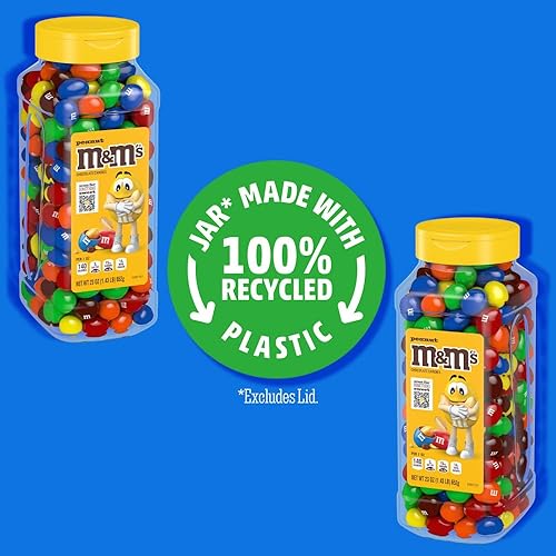 Miniatura 2 de M&M'S Tarros de caramelo de maní, caramelos de chocolate surtidos, tamaño de fiesta, golosinas nocturnas de películas, dulces de chocolate a granel,