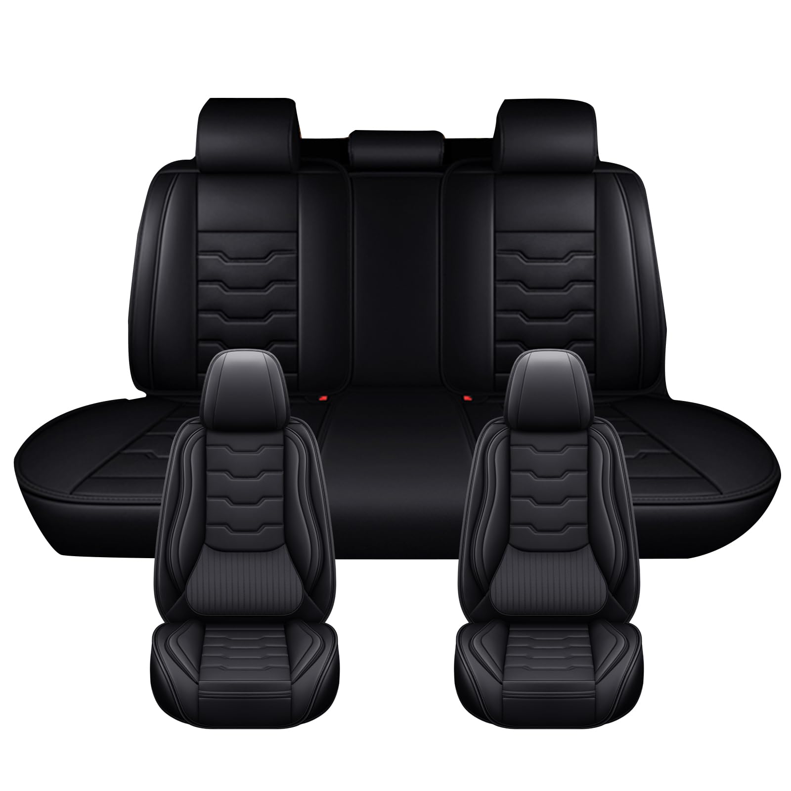 GFHJYY Leather Seat Covers for Saab 9-3 2000-2011,Car Seat Covers Full Set,Waterproof Seat Protectors Auto Seat Covers,Breathable Nonslip Interior