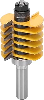 Finger Joint Glue Joint Router Bit, Milling Tenon Cutter Woodworking Drill Bit 1/2in Shank Woodworking Chisel Cutter Milling Cutter