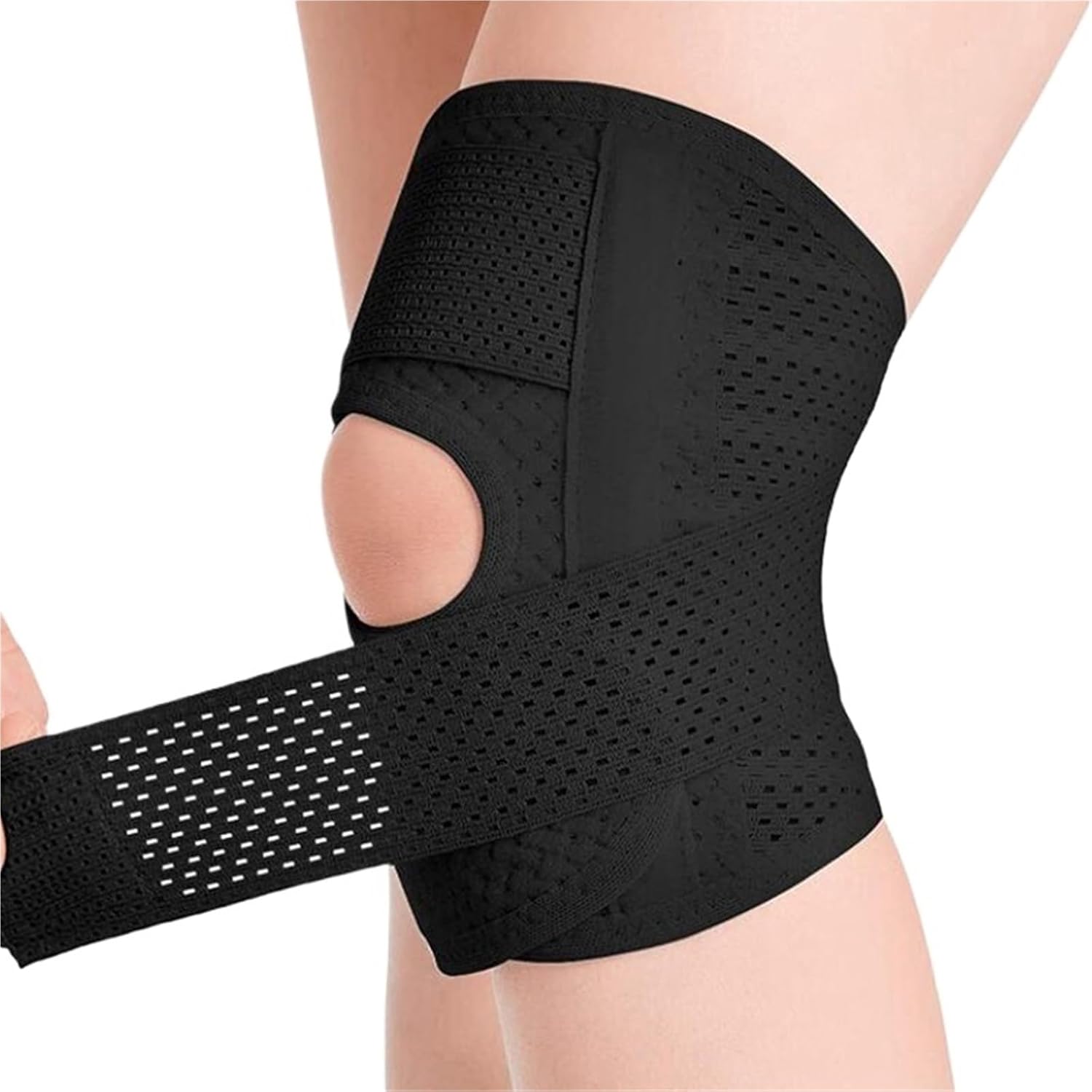 1PC Compression Knee Brace Support Breathable Adjustable for Volleyball Football for Volleyball Football Dance Yoga Tennis Running