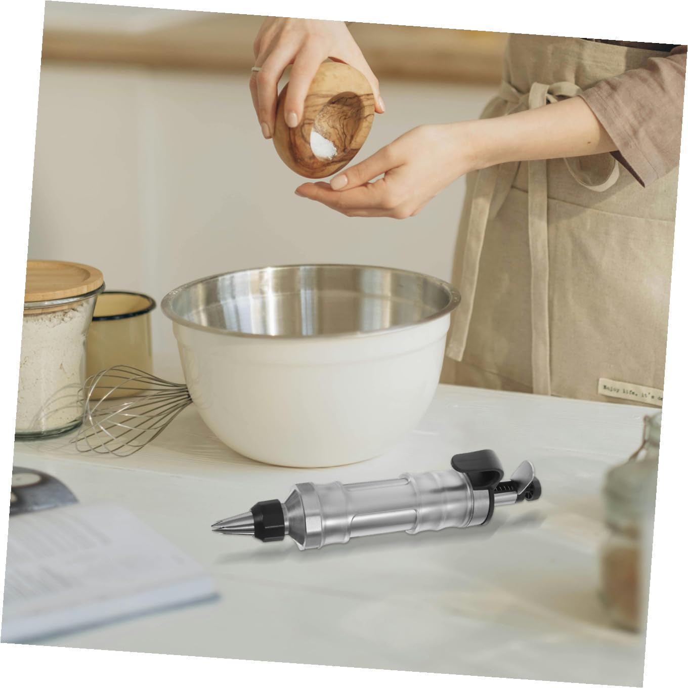 Edelstahl Backzubehör mit Ergonomischem Griff Praktisches Kuchenbackwerkzeug für Selbstgemacht Tortendeko und Dessertdekoration zu Hause