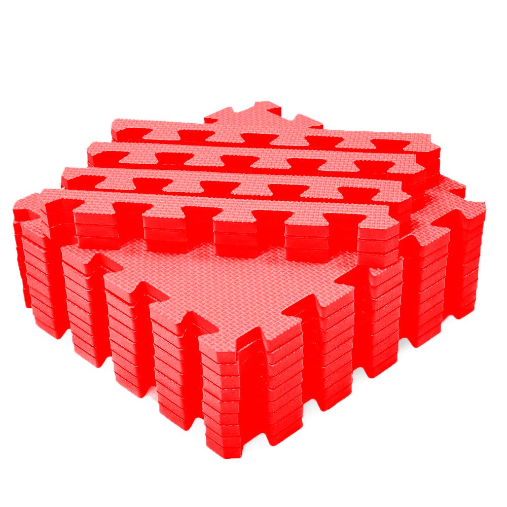 Buy Large Eva Foam Mats Red Color Interlocking Gym Office Floor Home