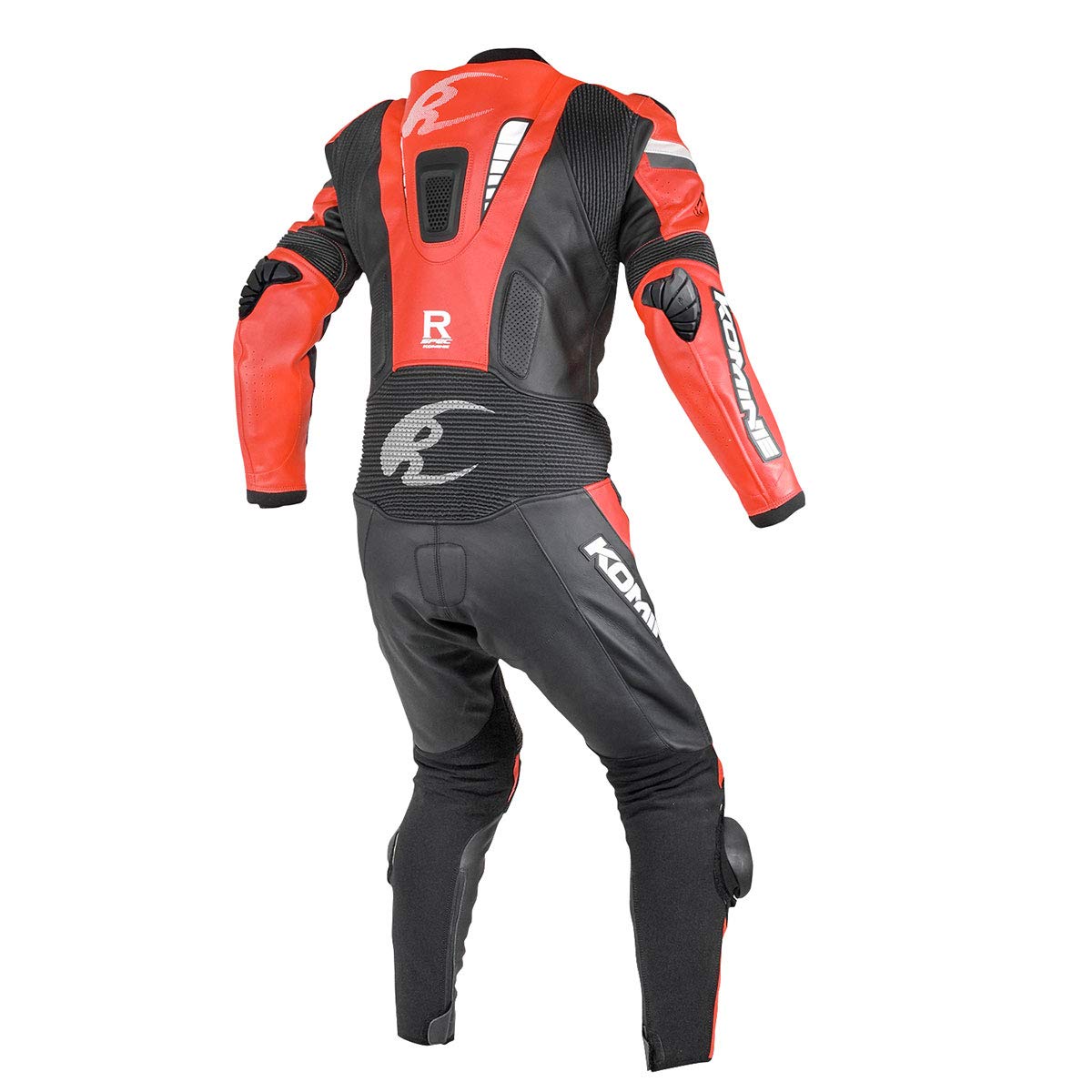 Amazon | コミネ(KOMINE) バイク用 レーシングレザースーツ レッド