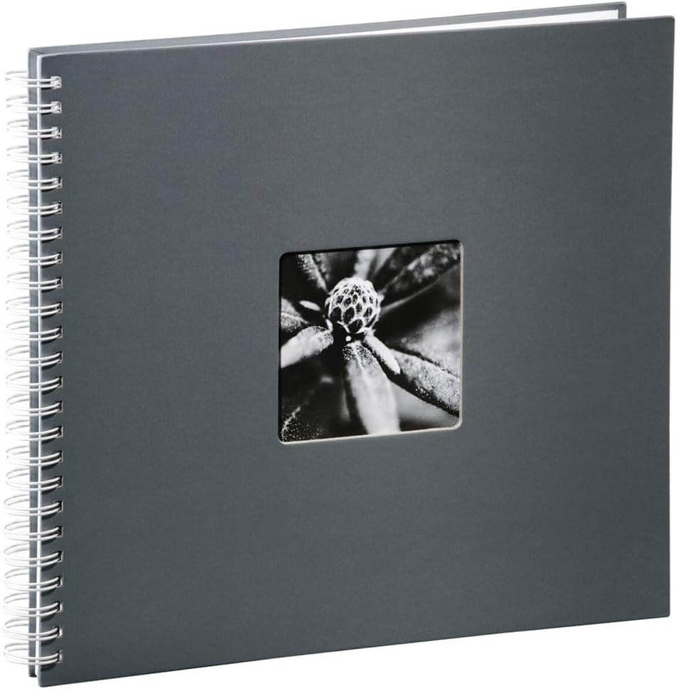 Hama Fine Art Spiral Bound Album, 36 x 32 cm, 50 White Pages | Grey