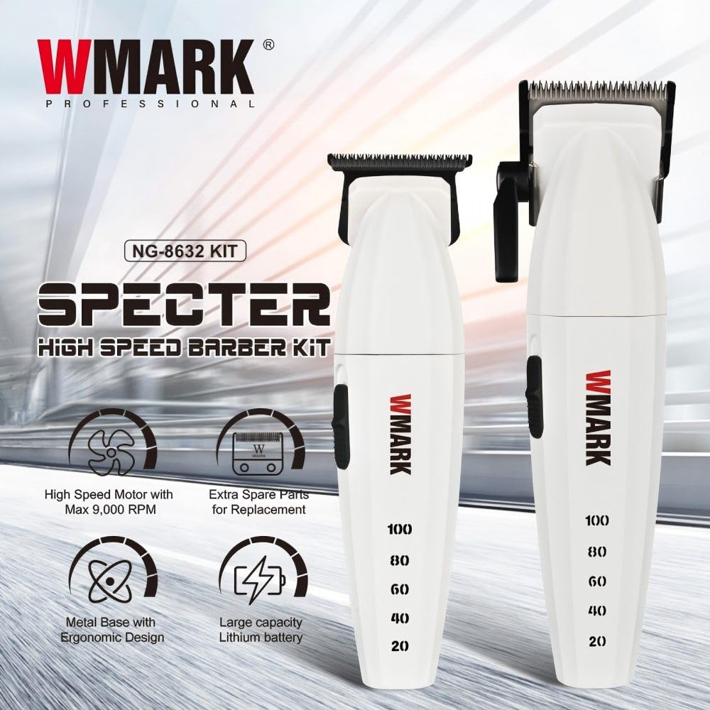 Amazon.com: WMARK Professional 9000 RPM Hair Clipper & Trimmer Set