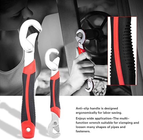 Miniatura 4 de Hilitand Juego de llaves multifunción de 2 piezas, llave universal de doble cabeza, herramientas manuales