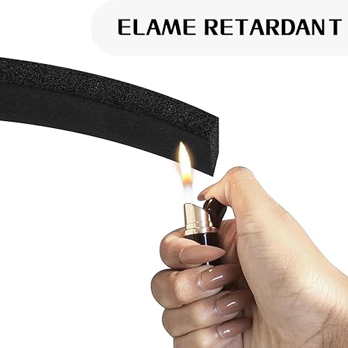 Miniatura 5 de Cinta aislante de espuma autoadhesiva, resistente a la intemperie para puertas y ventanas, a prueba de sonido, sellado de puerta, resistente a la