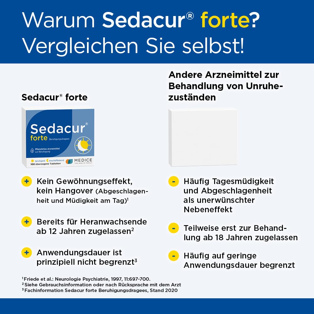 forte 100 Dragees - bei Einschlafstörungen & Unruhezuständen - pflanzlich - schlafmittel