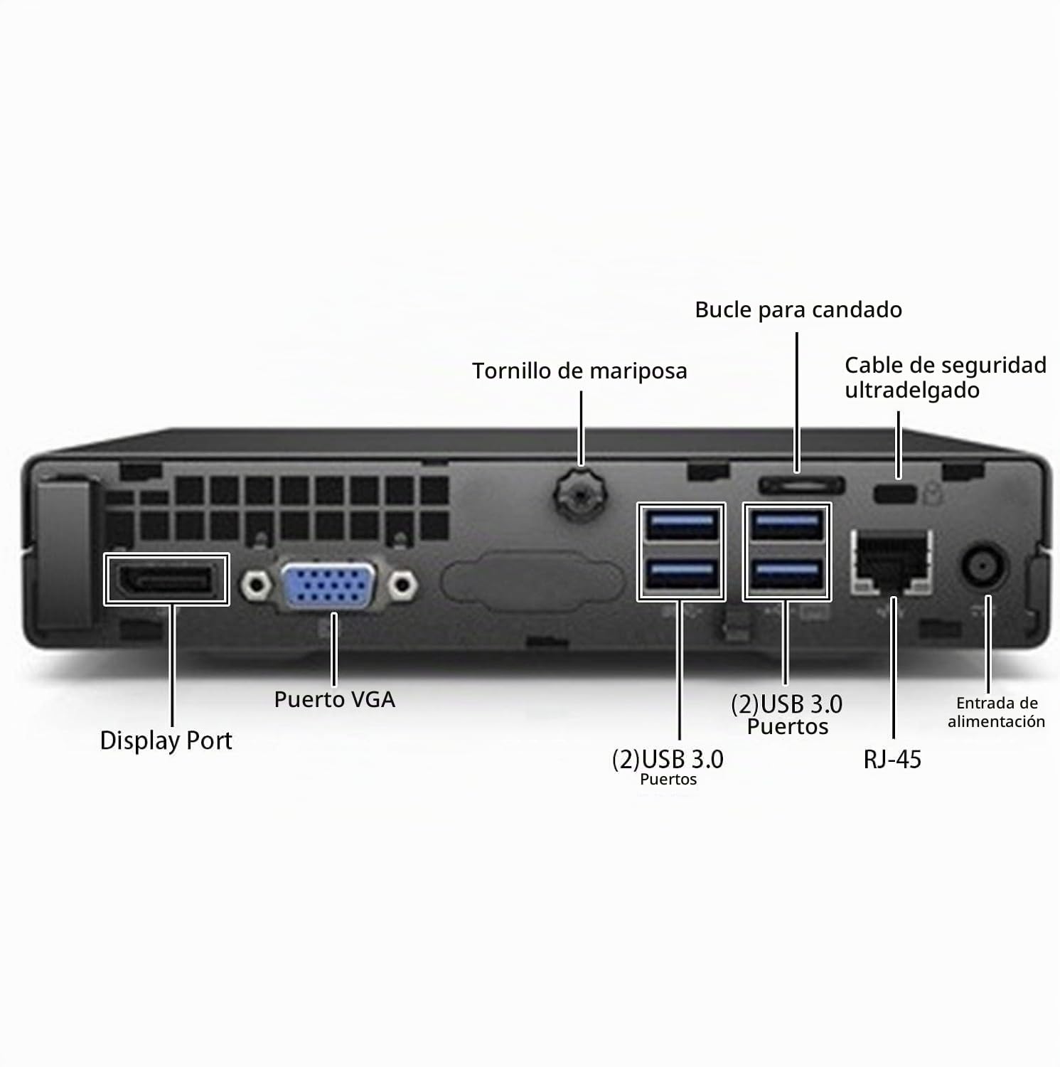 HP ProDesk 600 G2 Mini PC de Micro computadora, Intel Quad Core i3