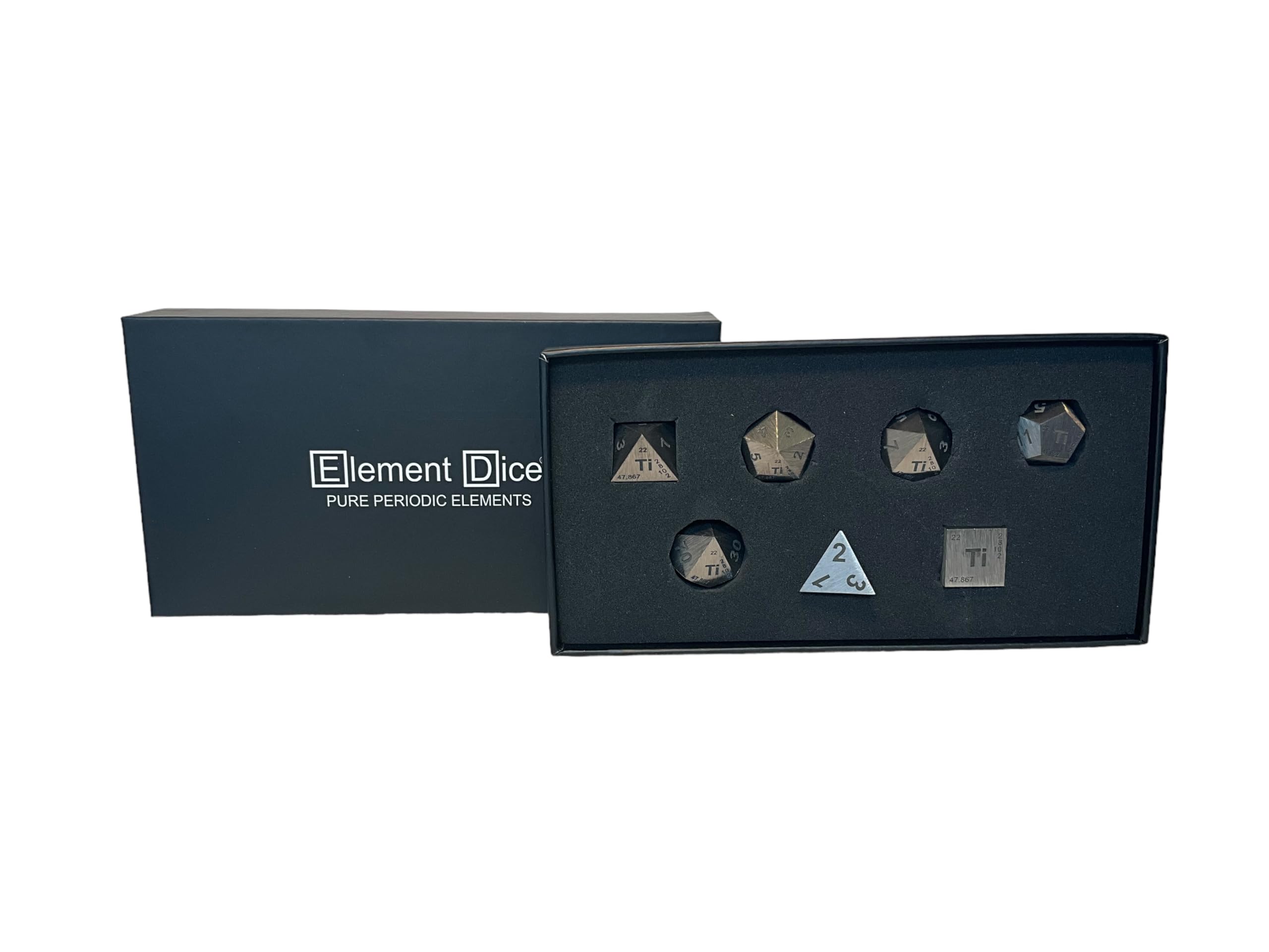 Set Dados D\u0026d Set De Dados Poliédricos Element - Titanio Sólido Dados Dnd, image size:2560x1920
