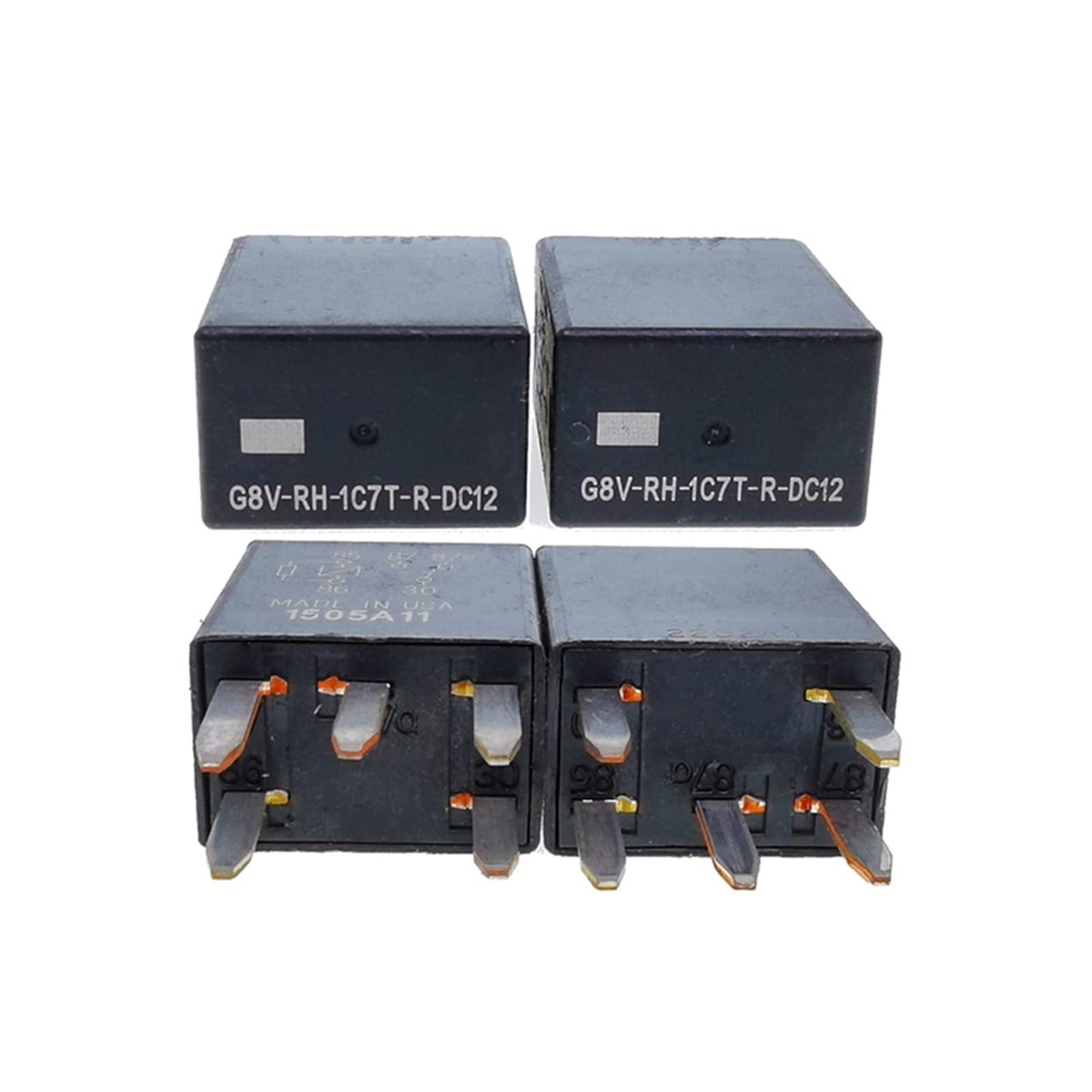 QRUYHBAJU 4Pcs Relay G8V-RH-1C7T-R-DC12 G8V-RH-1C7T-R-12VDC G8VRH1C7TRDC12 12VDC DC12V 12V for Auto Car 5PIN