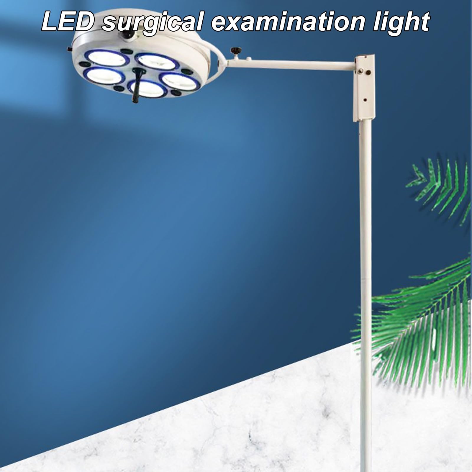 Mobilna Lampa do Badań Chirurgicznych, Lampa do Badań Bezcieniowych, Regulowana Głowica Lampy, Sterowane źródło światła, Klinik Ginekologicznych i Salonów Kosmetycznych