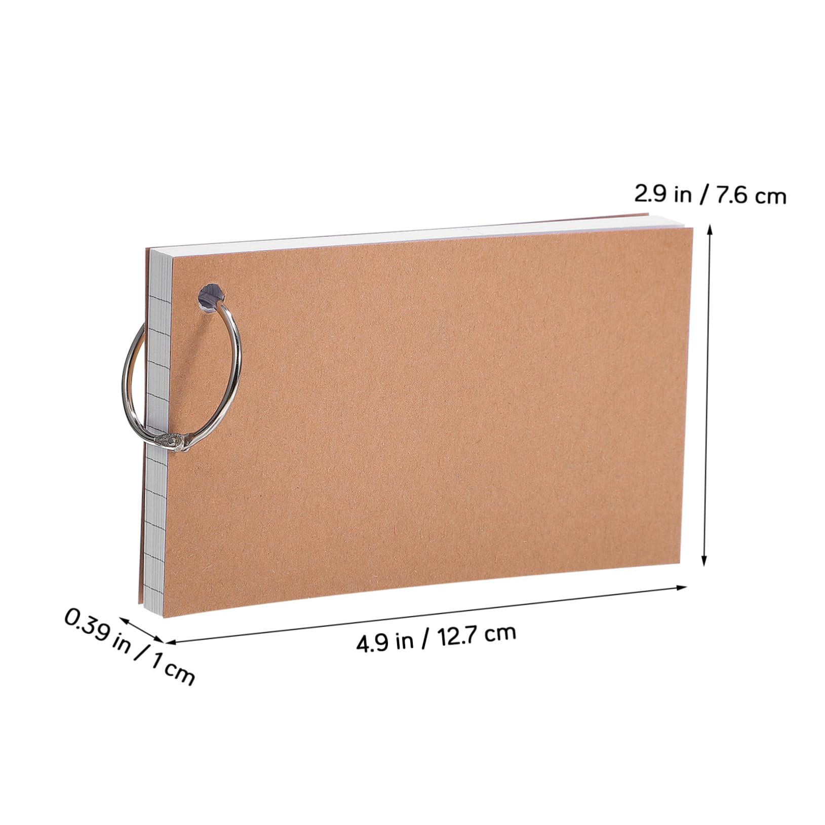 SHINEOFI 12 Stk Ring Karteikarten 3x5 Karteikarten Notizbuch Memo-Notizkarten mehrfarbige Lernkarten taschenkarten in großen Mengen farbig Papier Weiß
