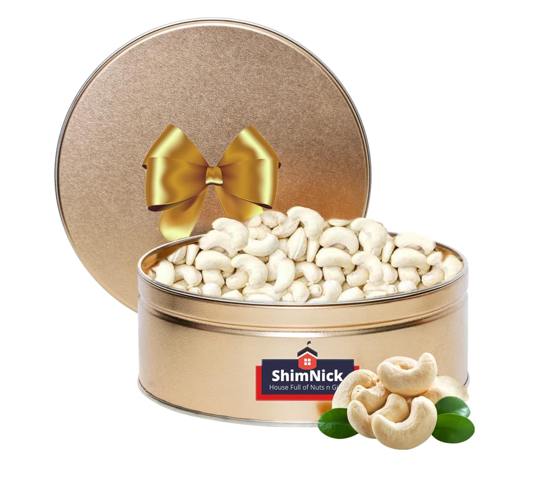 ShimNick | Cashews Gift In Style | Wholesome Nutty Treat In Designer Tin Box | Cashews Jumbo Size | Corporate Gifting | Gift For Employees, Relatives And Friends (400Gms)