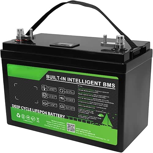 12V 120Ah LiFePO4 Battery With Built-in 100A BMS 15000 Deep
