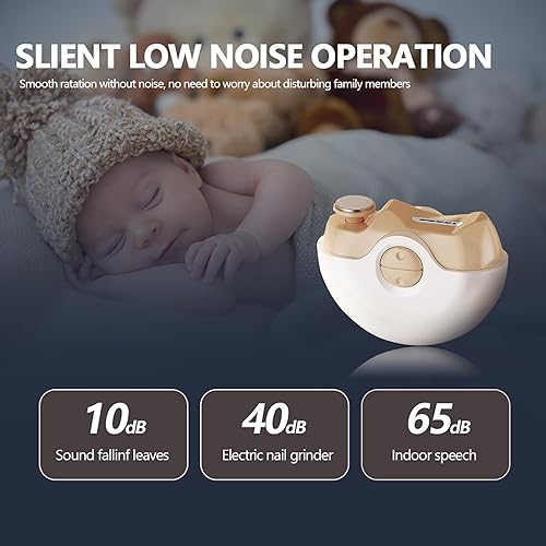 Miniatura 4 de Cortaúñas automático, pulidor de uñas eléctrico, molinillo de uñas portátil 2 en 1, cortaúñas de 2 velocidades, recortador recargable seguro para
