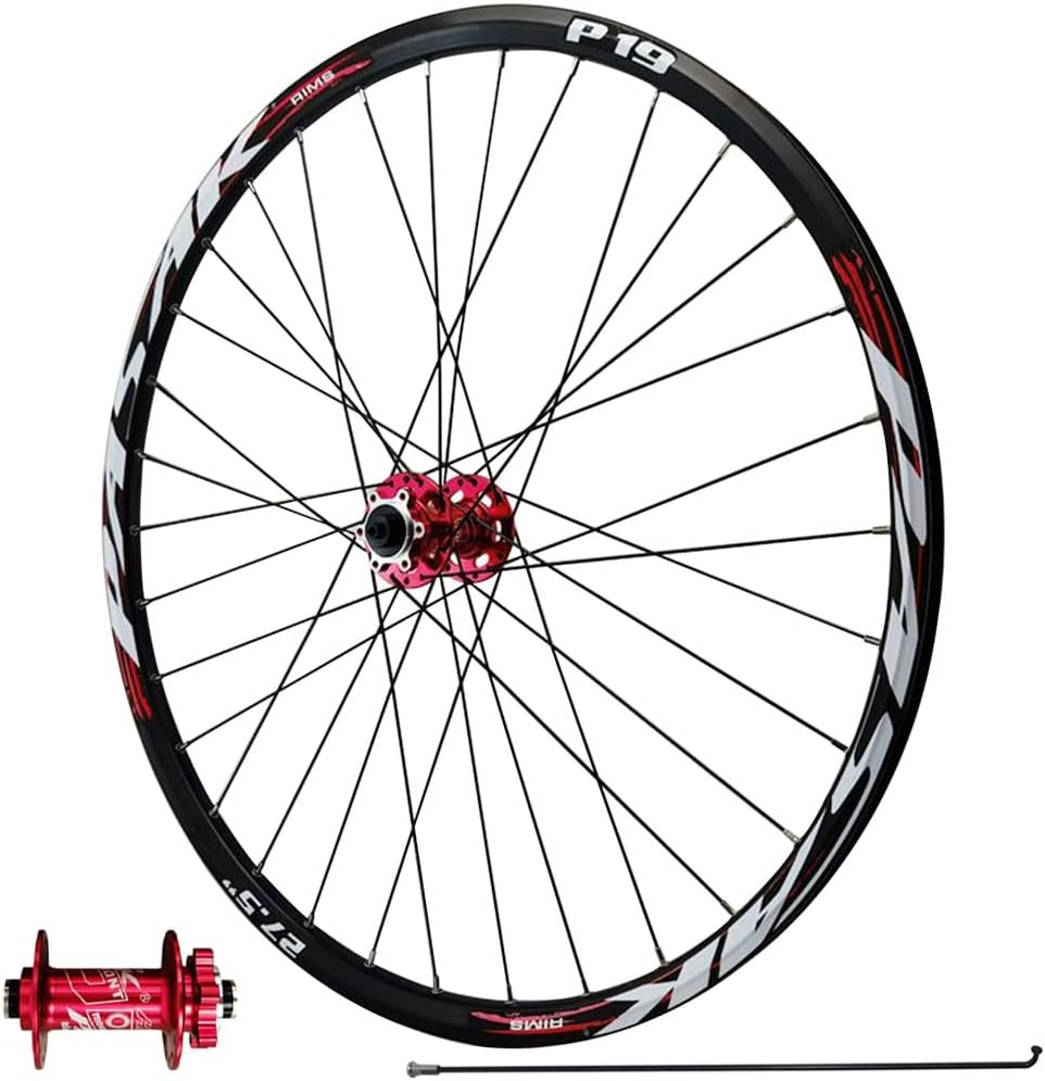 Mountain Bicycle Wheelset 26 27.5 Inch 29 Inch, Aluminium Alloy Rim HG Sealed Bearing 142mm Thru Axle 32H Front & Rear Rim for 7-12 Speed Cassette