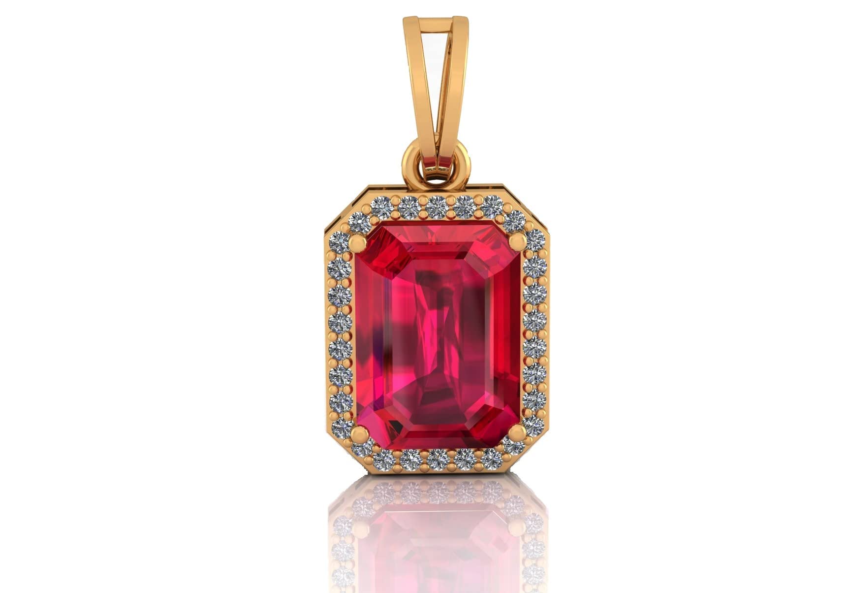 12.00 Ratti Natural Ruby Manik 92.5 Sterling silver Gold plated Pendant/Locket Gemstone by Lab Certified(Top AAA+) Quality for Women's and Men's-image-43