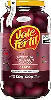 Vale Fértil Azeitona Preta Em Conserva Azapa Com Caroço Vidro 500G Pequeno