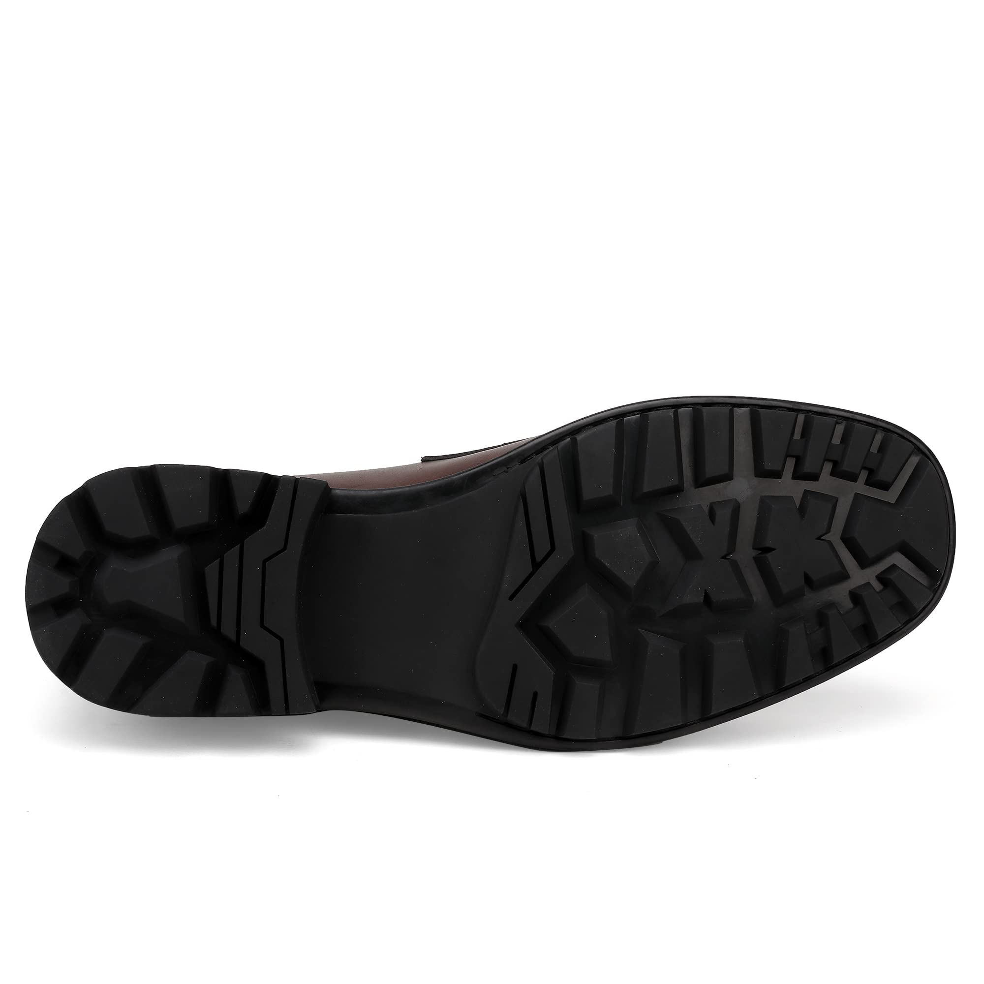 Men's Luxury Coffee Leather Penny Loafers, Classic Fashion Handmade Dress Shoes Casual Slip-on Loafer for Mens