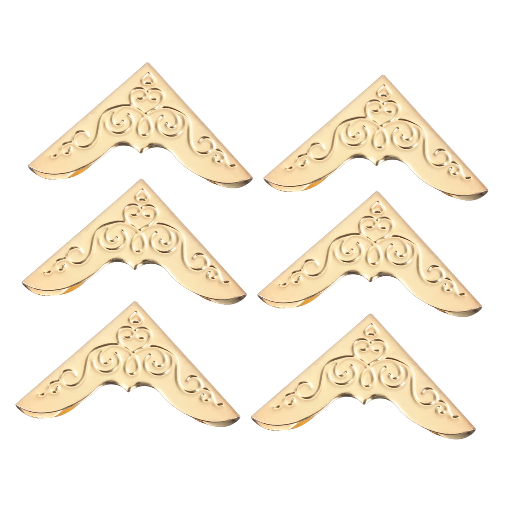 BEBEMOKO 20pcs Antique Style Book Corner Protectors Durable Guards for Photo Albums Scrapbooking Menus and Folders for Notebook Edges