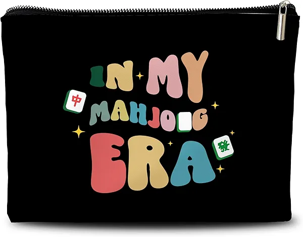 Rone168 Mahjong Lover Gifts for Women Organizer Bag, 10x7 Inches
