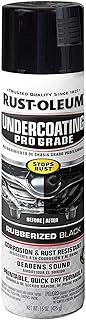 Rust-Oleum 248656 Professional Grade Rubberized Undercoating Spray, 15 oz, Black