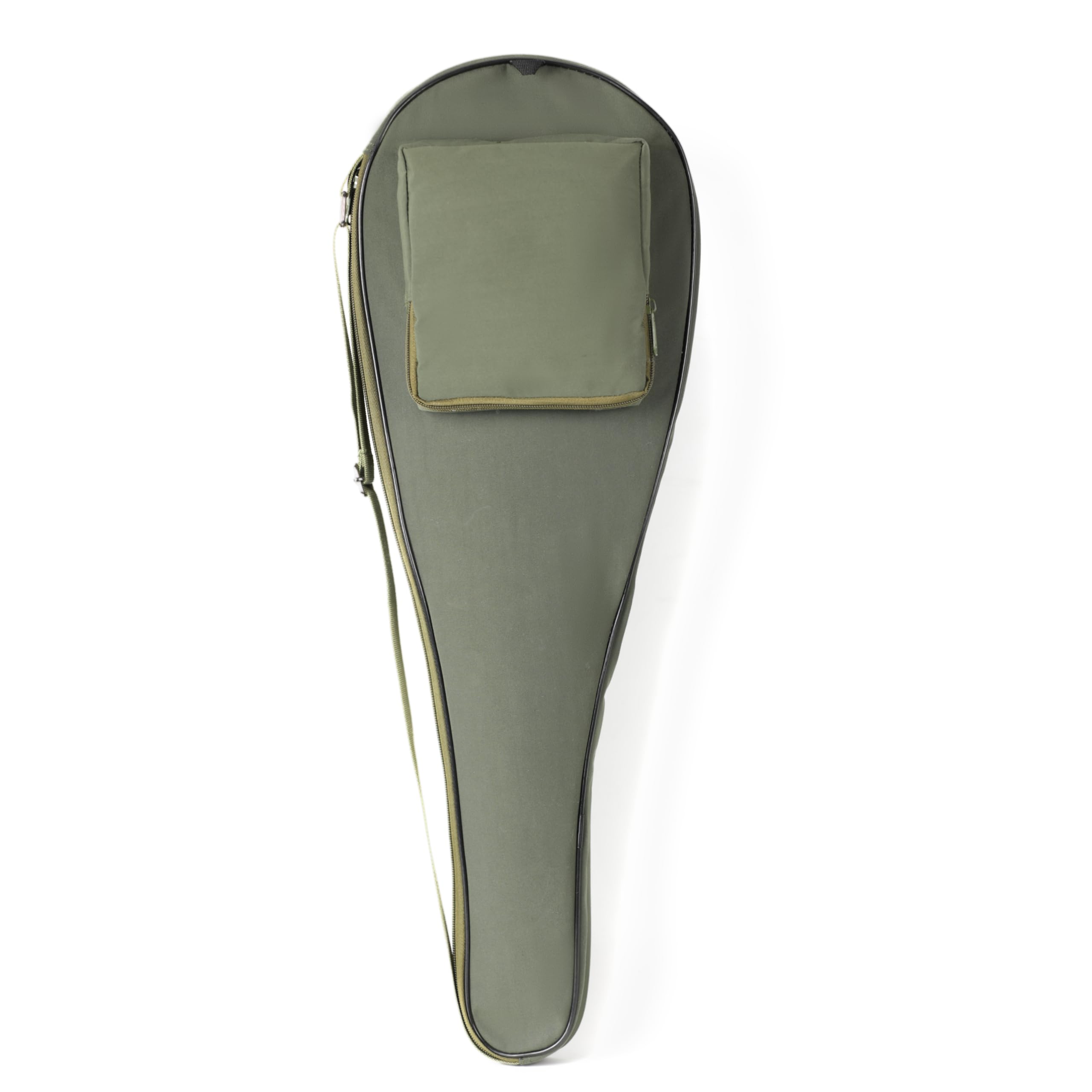 Alephnull Squash Racket Cover for 2 Racquets Padded Squash Bag with Zippered Ball Pocket (Army Green)