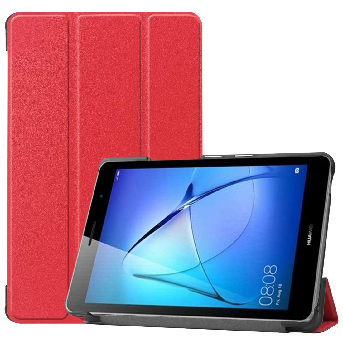 YKDY Tablet Cases For Huawei MatePad T8 Custer Texture Horizontal Flip Leather Case with Three-folding Holder