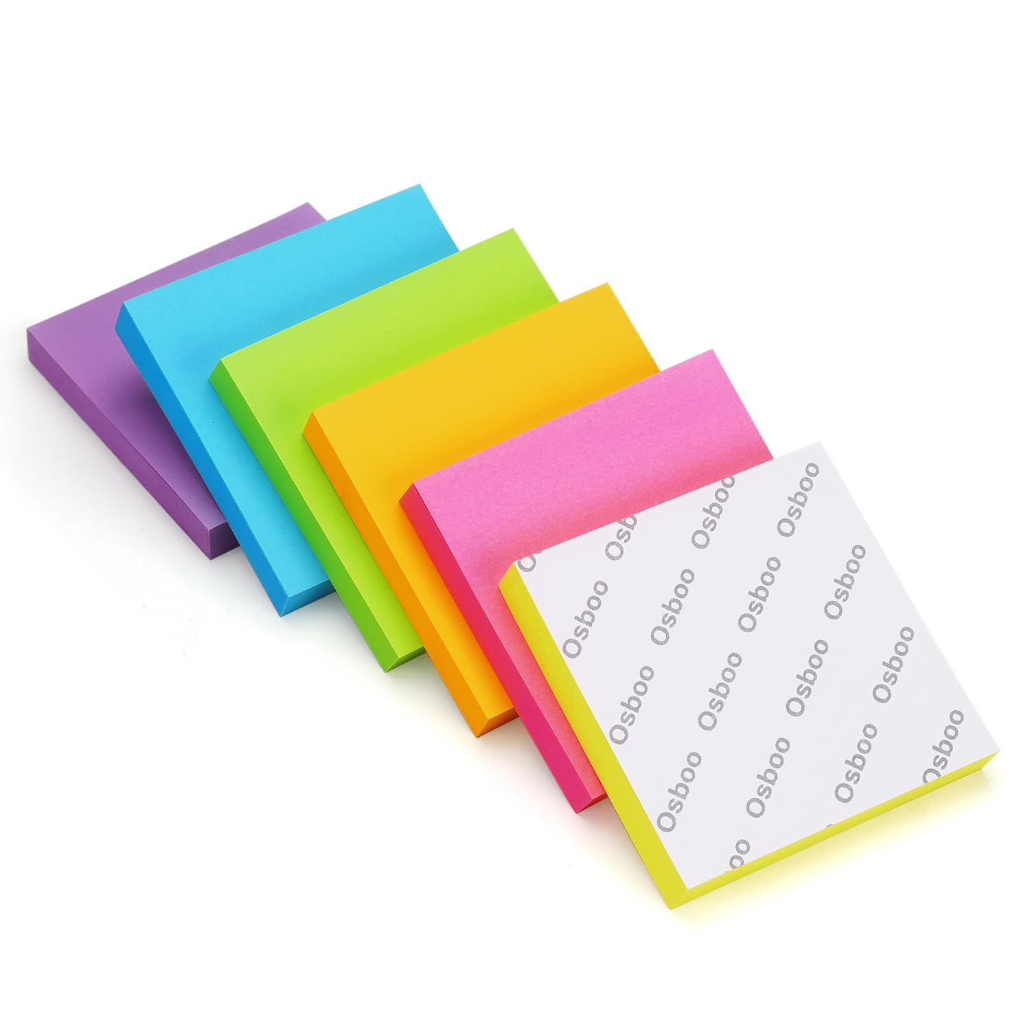 Haftnotizen 3 x 3 Pop-Up-Notizblöcke Bürobedarf, Notizblock mit 6 hellen Farben, einfach zu verfassen für Büro, Schule, Zuhause, 6 Blöcke/Packung, 100 Blatt/Block (Pop-Up)