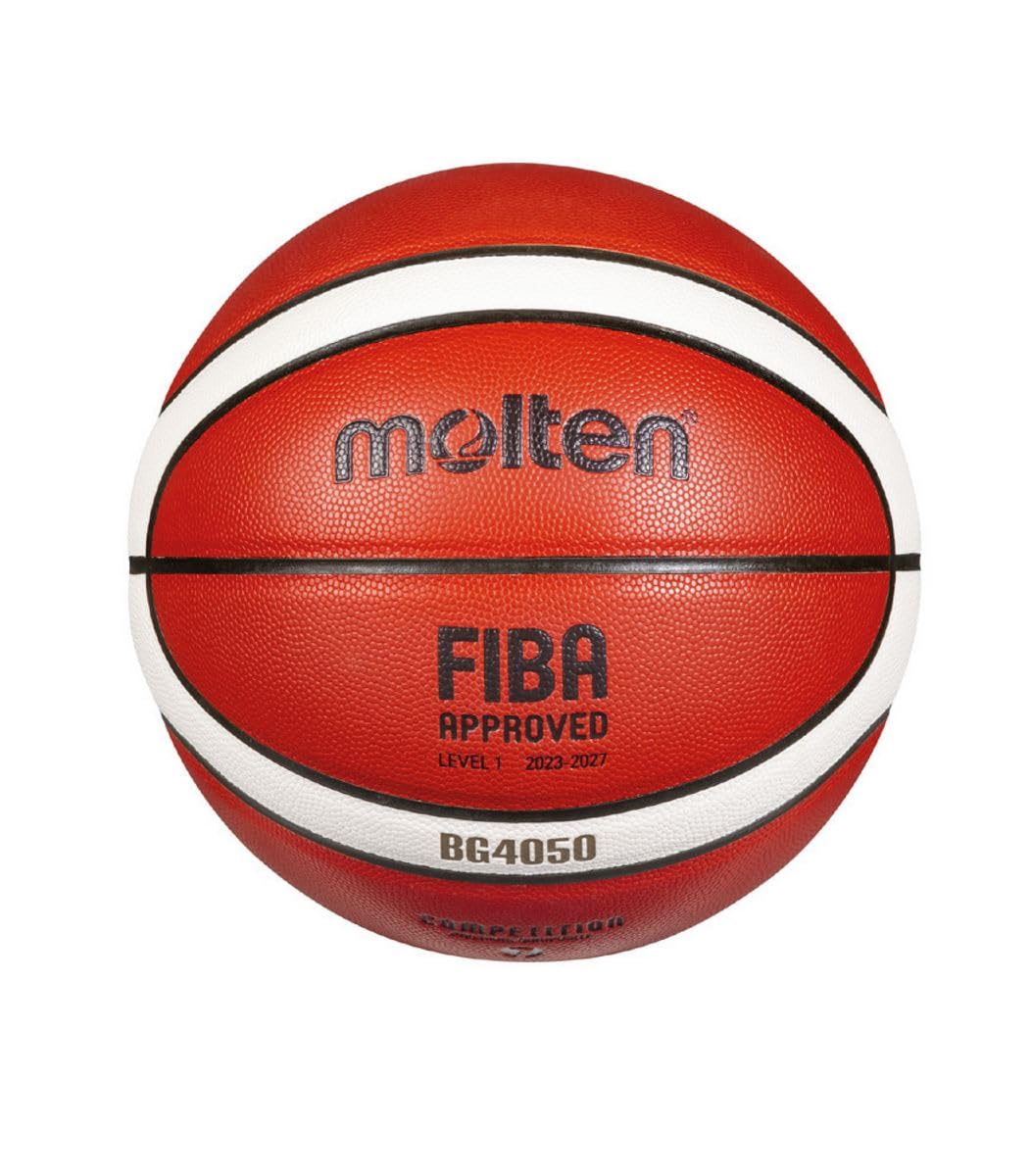 Molten Balón de baloncesto B6G4050, de piel sintética, 12 campos, tamaño 6