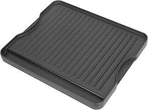 GLOWYE Reversible Grill Griddle for All Camp Chef 14" and 16" Stoves, EX60LW, EX60P, EX60PP, GB90D, TB90LW, TB90, TB90LWG, CCH3, Cast Iron Griddle for Camp Chef 2 Burner Stove, for Camp Chef CGG16B