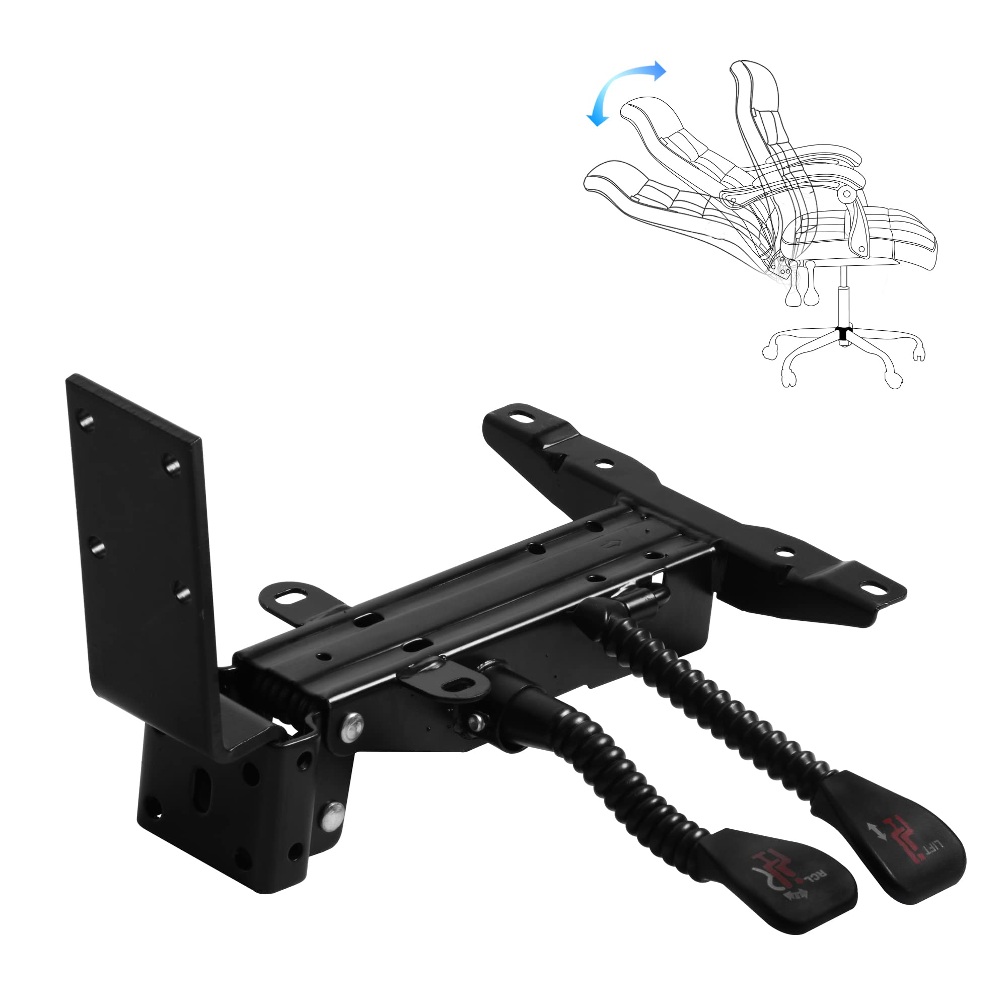Photo 1 of Skuehod Heavy Duty with Adjustment Backrest Tilt Replacement Office Chair Swivel Tilt Control Seat Mechanism Gas Type (155° Tilt Control Back Cushion)