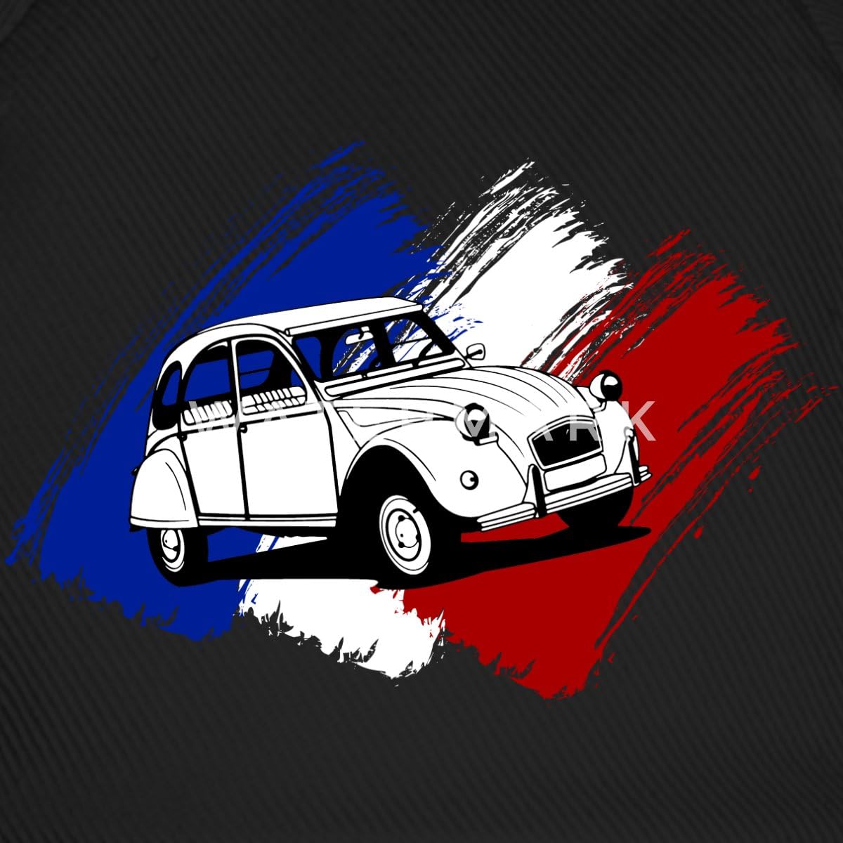 Spreadshirt Citroën 2CV Drapeau France Dedeuche Casquette Classique