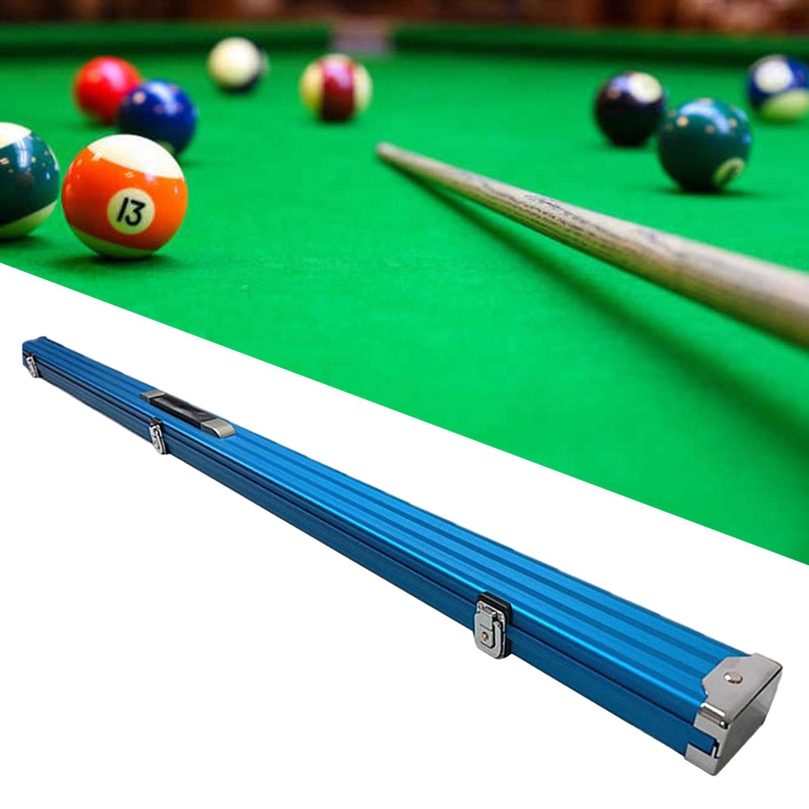 Perfeclan Étui Rigide pour Queue de Billard Portable, étui de Transport pour Queue de Billard, Rangement pour Queue de Billard en Aluminium, Accessoires de