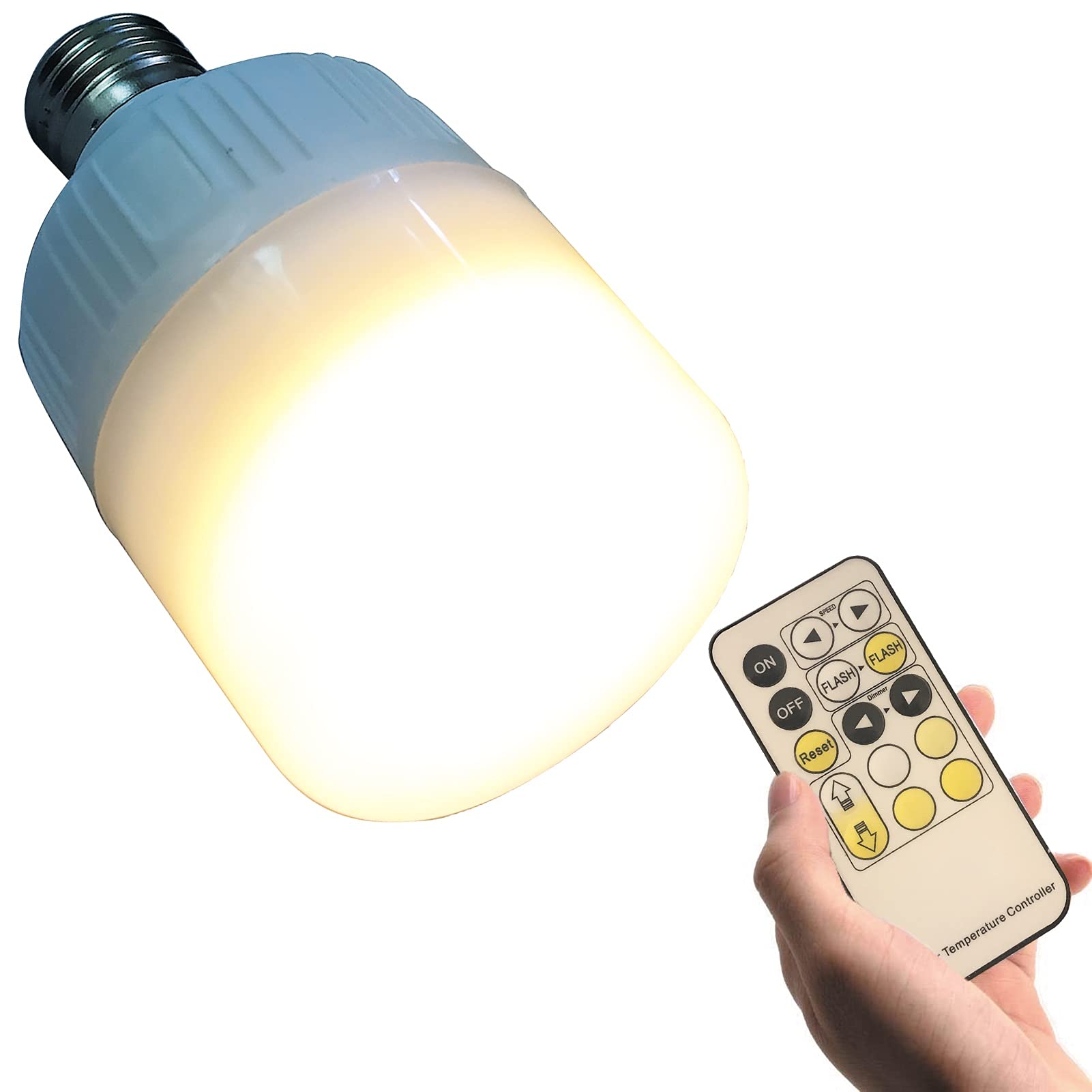 Ampoule E26 sans fil LED rechargeable avec télécommande pour chambre - 7