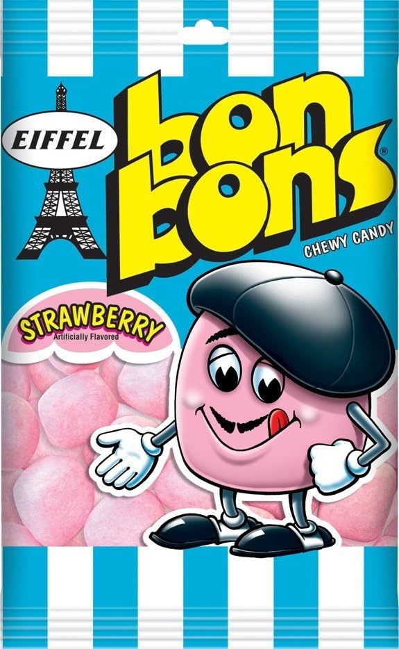 Caramelos masticables Eiffel Bon Bons fresa 4 oz miniatura 2