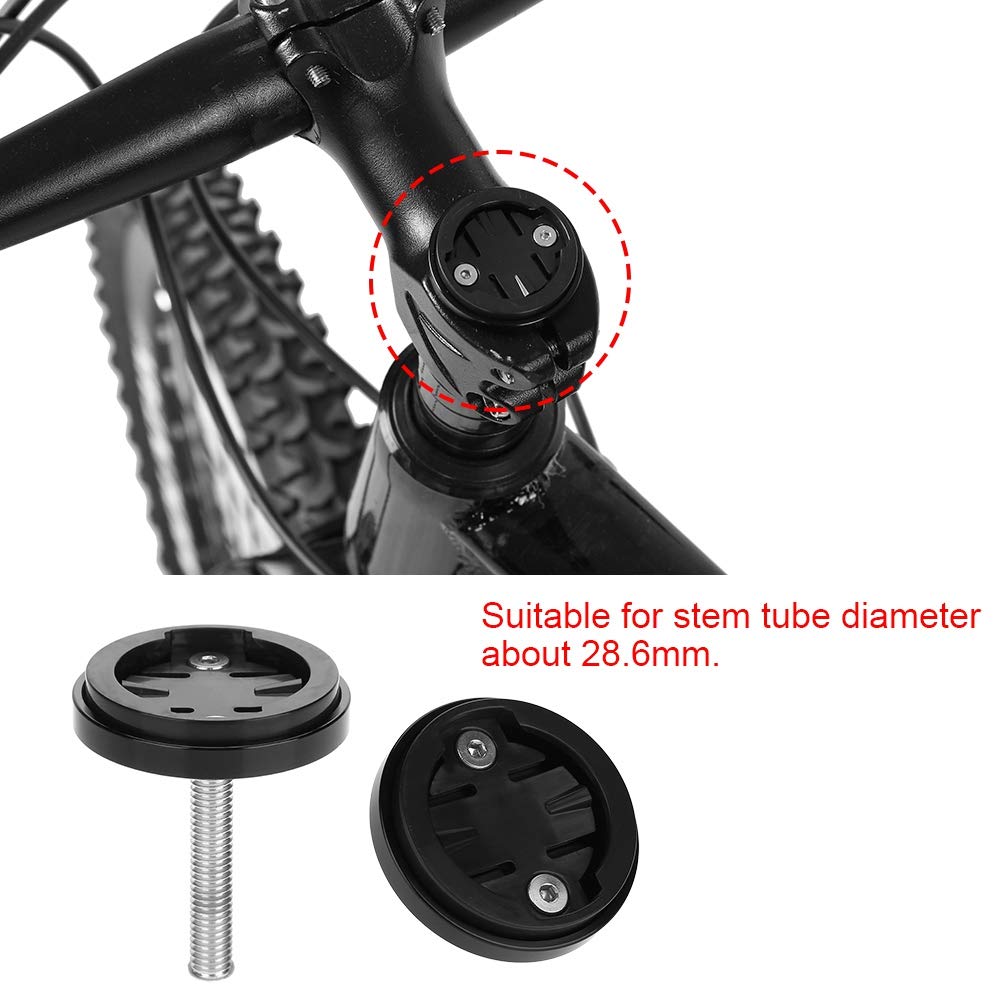 Pilipane Bikes Stem Top hat Computer Stopwatch Mount Holder, Adjust Out Front Computer Mount, with Adapter Wrenches Longer Screw for Garmin/Bryton/Cateye(Black), Adjust Out Front Computer Mount, Bicy