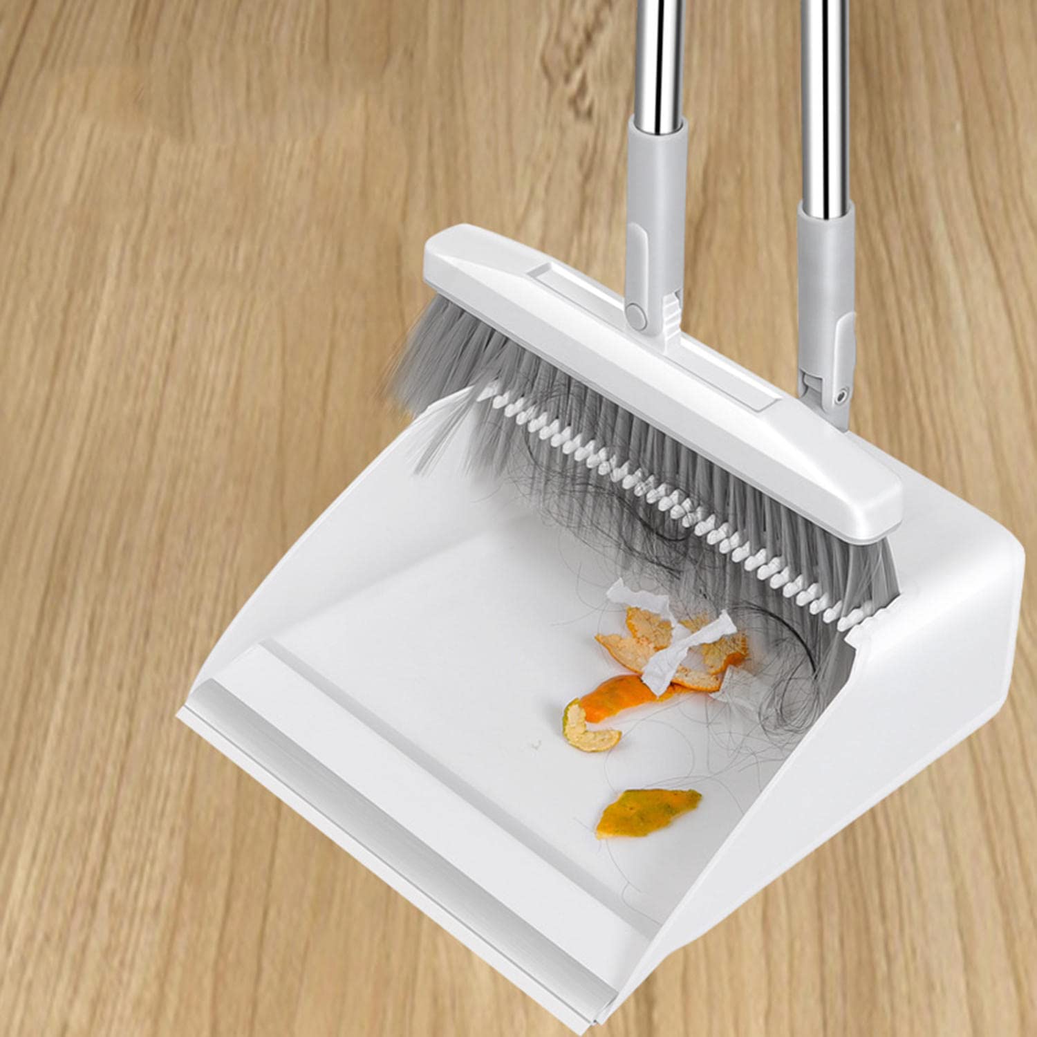 ちりとり&ほうきセット Amazon.co.jp: ほうきとちりとりセット、180°回転ほうきとちり取り