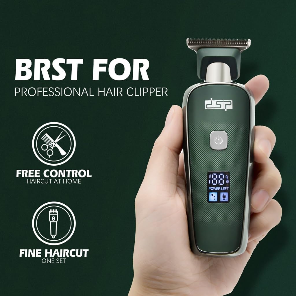 Barbiere Elettrico Capelli Clipper Casa Display Digitale Ricarica Multifunzionale Carving Rasatura