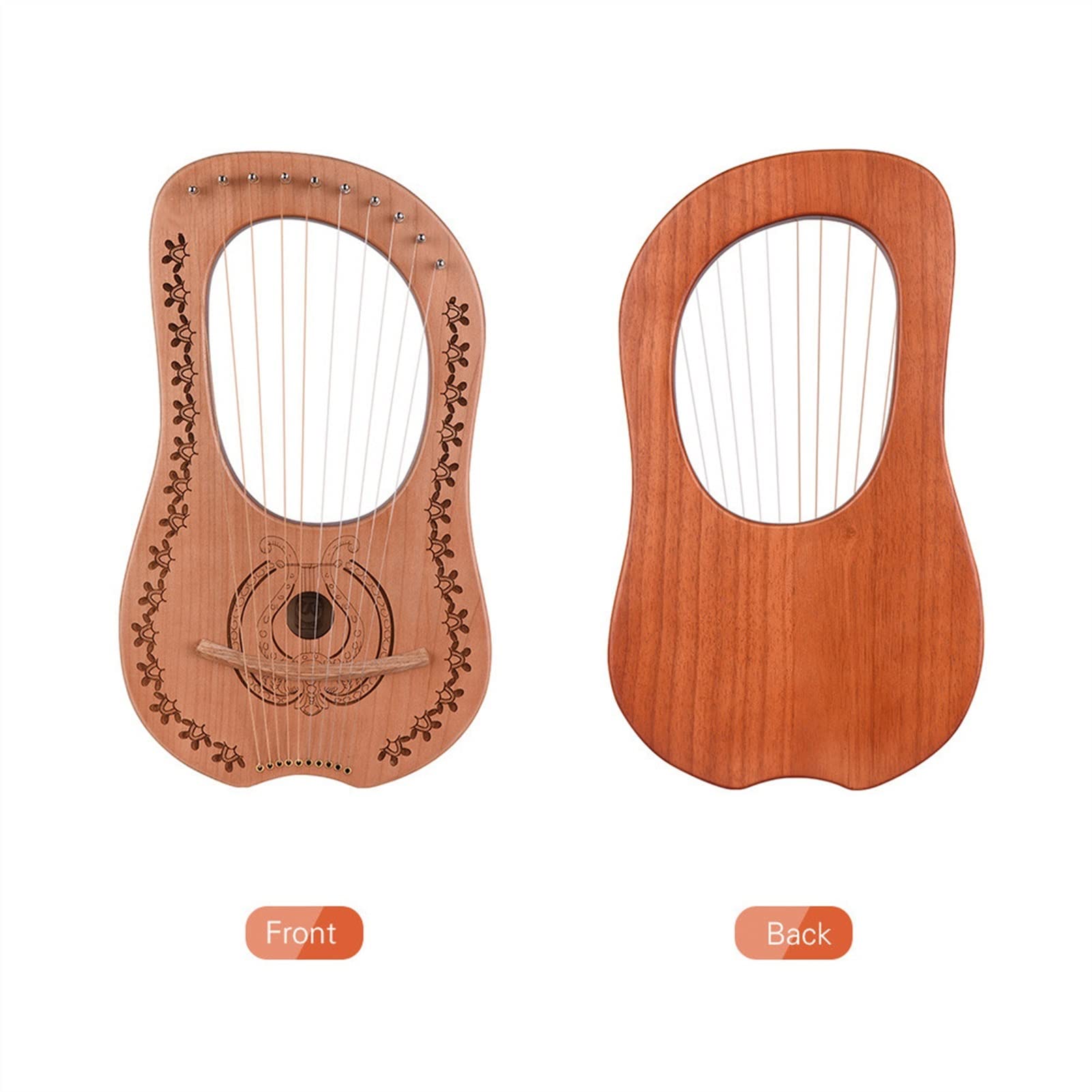 木製 10弦 ライアーハープ Amazon.co.jp: WowZza ハープ 10 弦ライアーハープ、弦楽器、キャリー