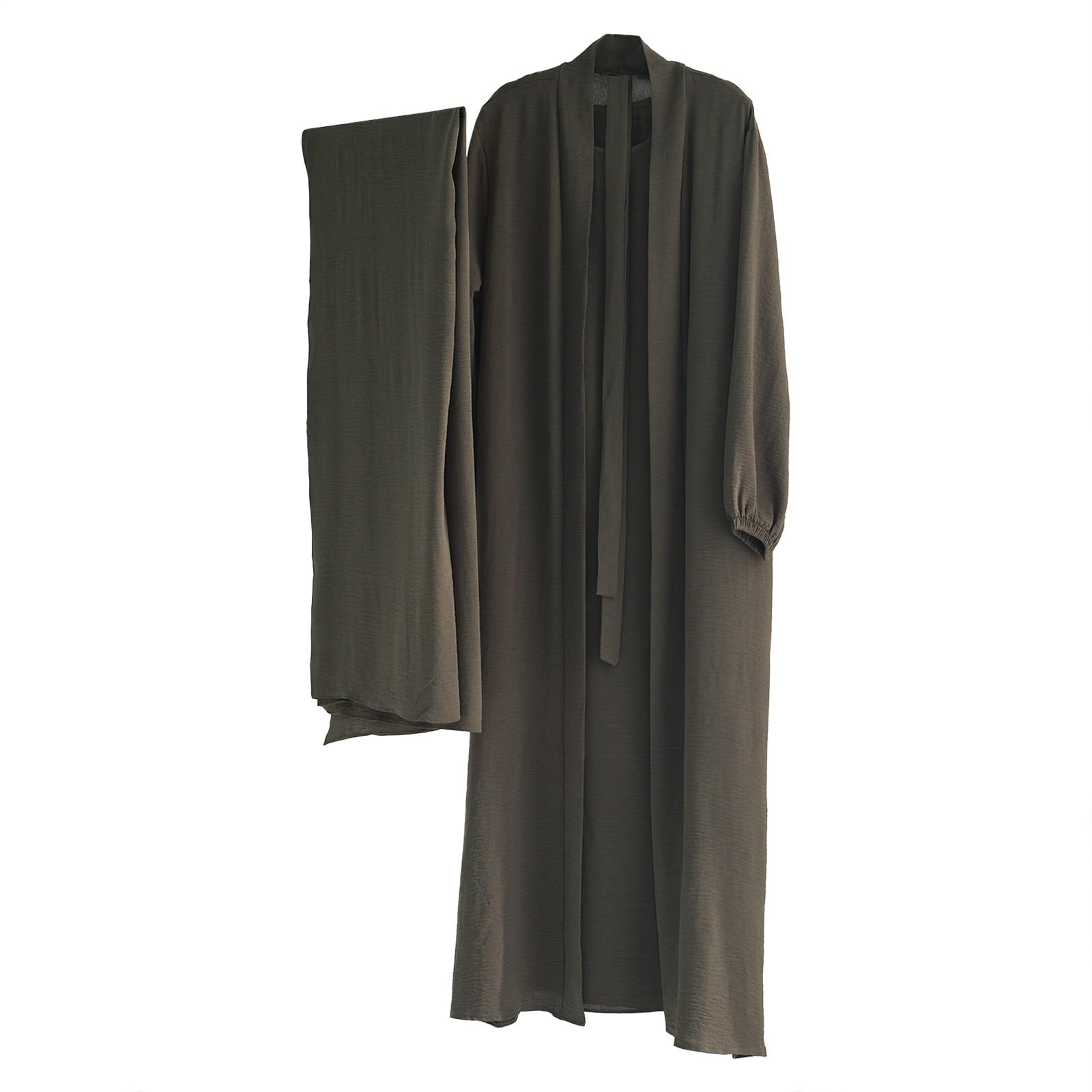 Generisch Kaftan Abaya Jilbab damska arabska, elegancka, jednoczęściowa, długa, odświętna sukienka dla kobiet, hidżab, kaftan, na plażę, bawełna, tradycyjna odzież arabska