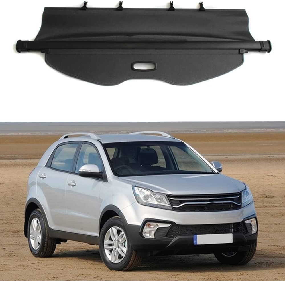 liufangfc Retractable Cargo Cover for SsangYong Korando 2014-2019, Waterproof Boot Privacy Parcel Shelf - Easy No-Drill Install