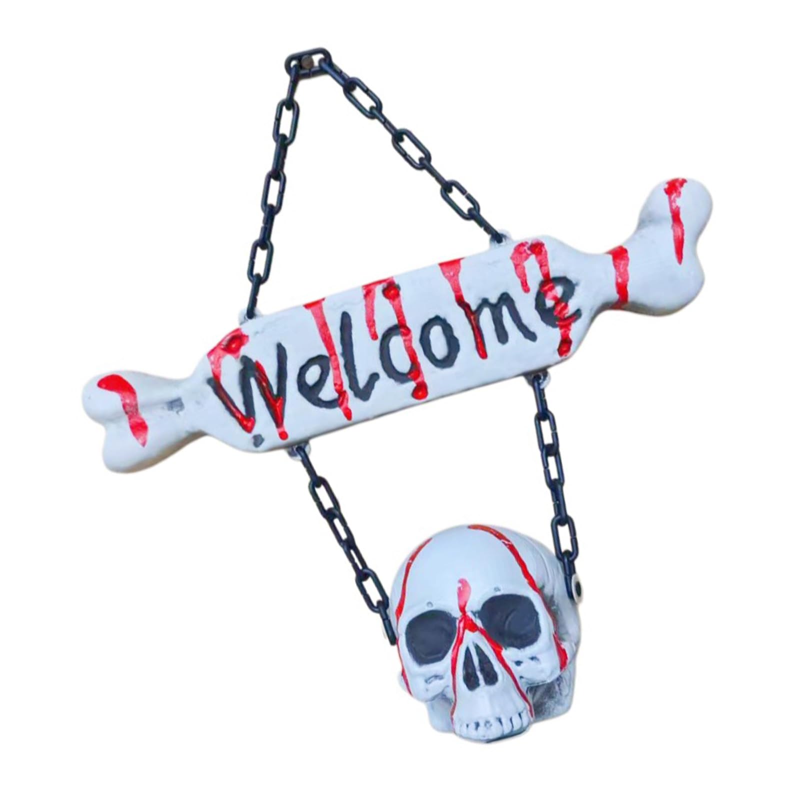Qusinfc Skeleton Couple Wedding Theme Horror Decoration for Halloween Parties and Themed Party Decorative Ornament Waterproof Halloween Scary Accessories