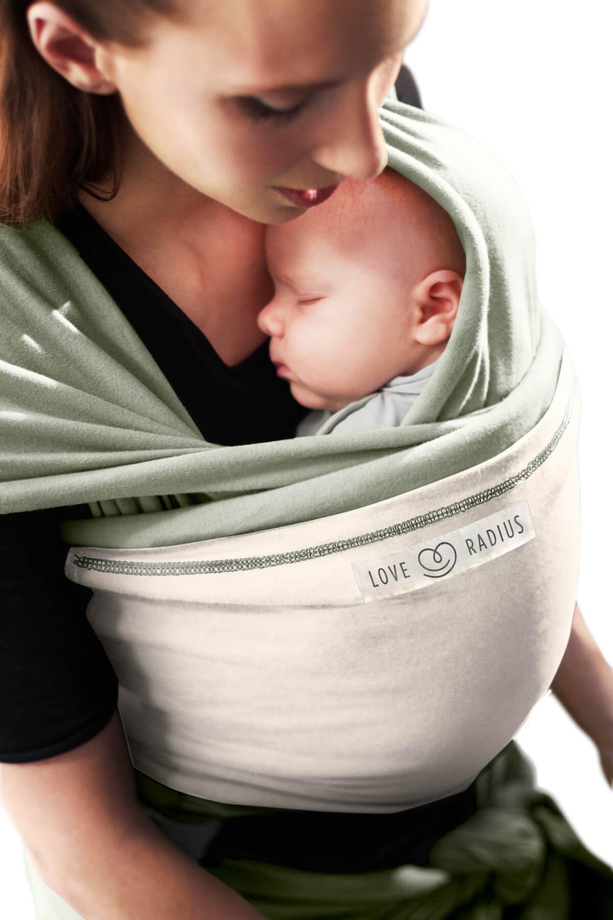 Écharpe de portage l'Originale JPMBB - Réglage facile 1 noeud pour 3 positions - Naissance à 14 kg