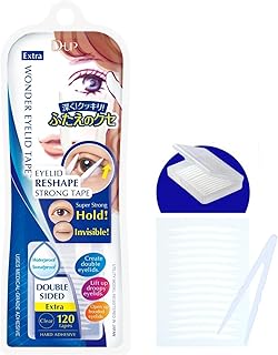 D-UP Invisible Double Eyelid Tape for Hooded Eyes, Waterproof Eyelid Stickers, Double Sided Adhesive,