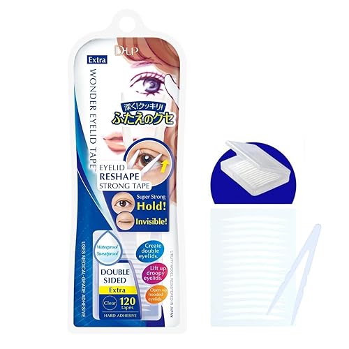 D-UP Invisible Double Eyelid Tape for Hooded Eyes, Waterproof Eyelid