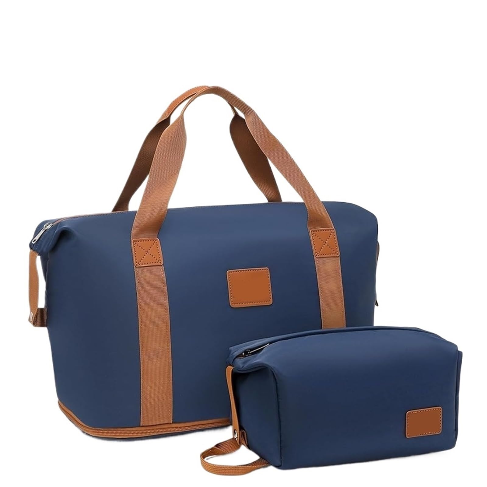 Borsone Da Viaggio Borsone da viaggio espandibile 1 PC, resistente all'acqua, 36 litri, portare con sé custodia for cosmetici, palestra durante la notte(Navy)