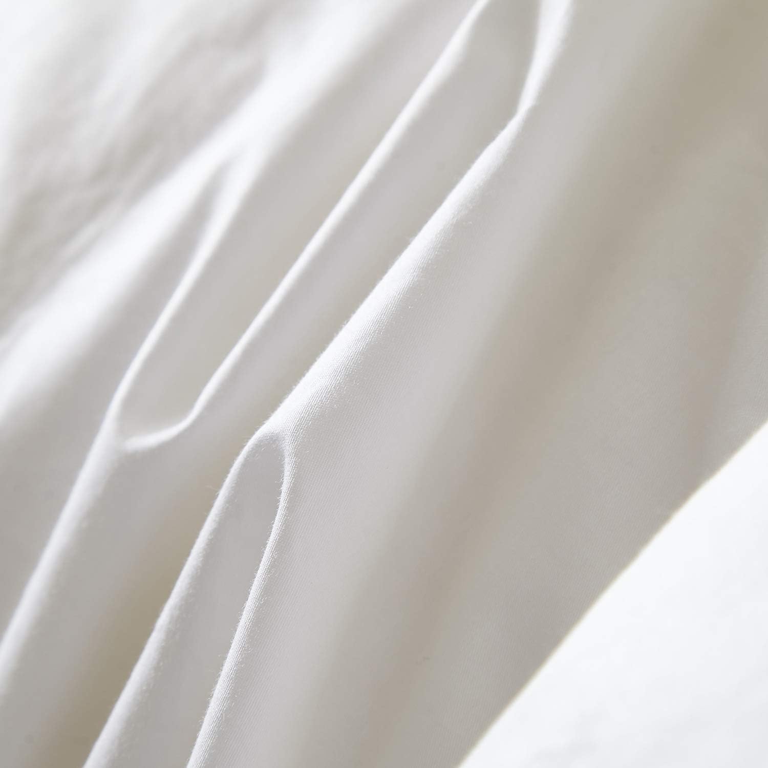 Royoliving White Twin Size Goose Feathers and Down Comforter, 700 Fill Power All Seasons Duvet Insert, Machine Washable - 40 Oz, 90 * 68 Inches