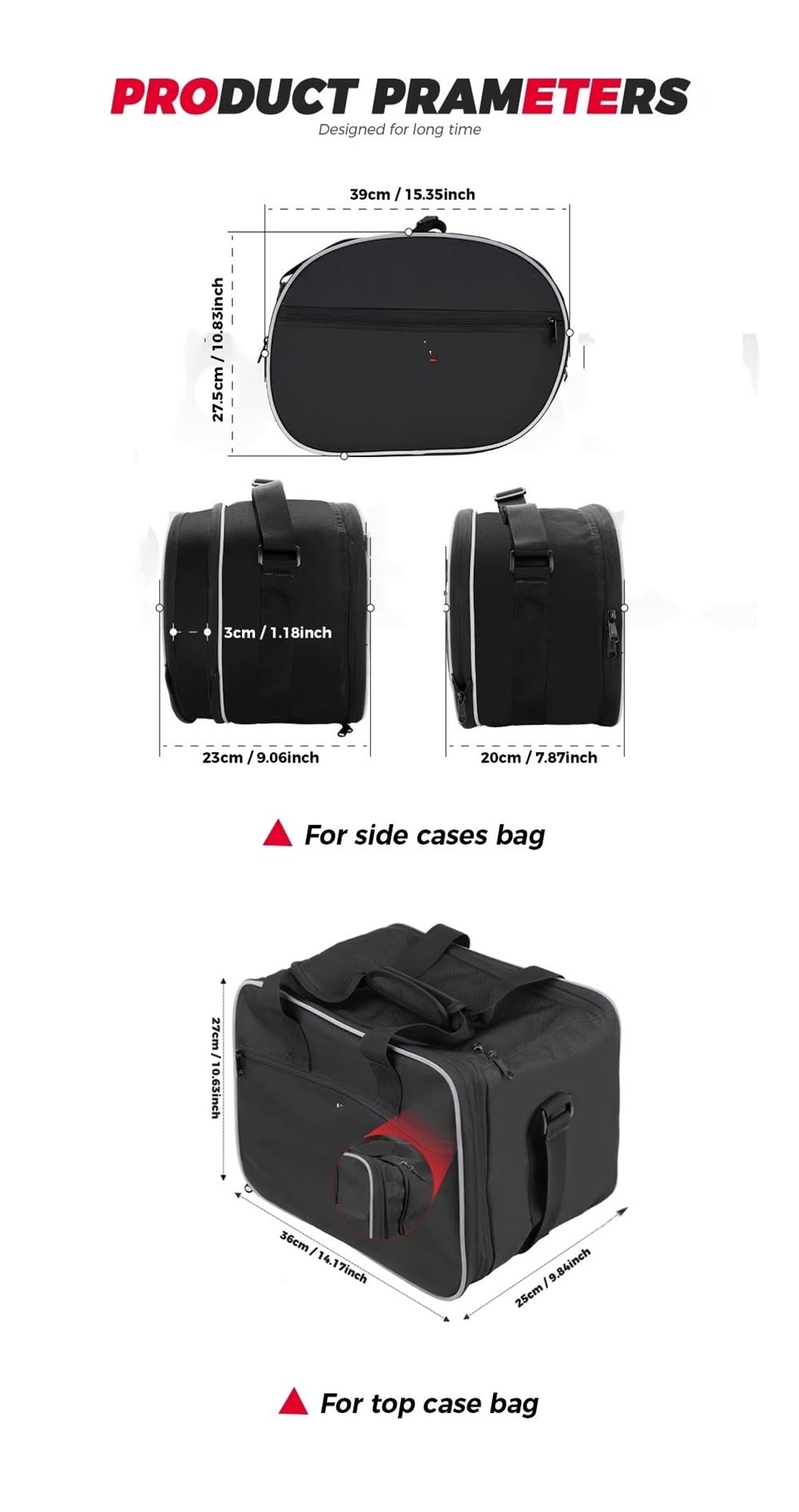 Moto Selle Bagagli Per BMW R1300GS LC R1300 GS R 1300 GS R 1300GS Adventure ADV R1300 2024 Vario Borse Interne Borsa Bauletto Valigie Bagagli Coppia Borse Laterali(3pcs Bags)